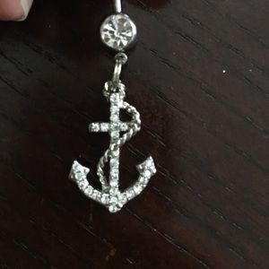 Crystal anchor belly ring. New - never worn!